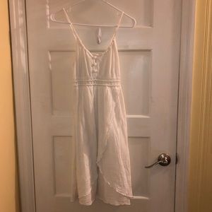 Hand made white cotton Greek Dress